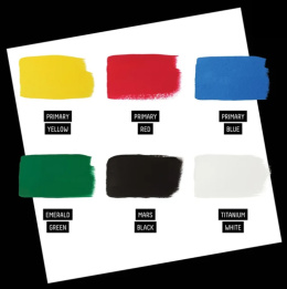Guassiväri Primaries Set 6x59 ml ryhmässä Taiteilijatarvikkeet / Taiteilijavärit / Guassivärit @ Pen Store (137843)