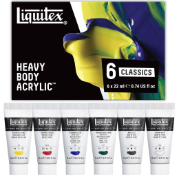 Akryyliväri Heavy Body Colour Set 6x22 ml ryhmässä Taiteilijatarvikkeet / Taiteilijavärit / Akryylivärit @ Pen Store (137847)