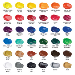 Akryyliväri Basics Set  36x22 ml ryhmässä Taiteilijatarvikkeet / Taiteilijavärit / Akryylivärit @ Pen Store (137848)