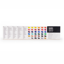 Akryyliväri Basics Set  36x22 ml ryhmässä Taiteilijatarvikkeet / Taiteilijavärit / Akryylivärit @ Pen Store (137848)