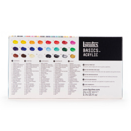 Akryyliväri Basics Set 24x22 ml ryhmässä Taiteilijatarvikkeet / Taiteilijavärit / Akryylivärit @ Pen Store (137849)