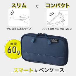 Kynäkotelo Smart-fit Compact Navy ryhmässä Kynät / Kynätarvikkeet / Penaalit ja kynäkotelot @ Pen Store (137914)
