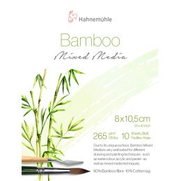 Mixed Media Bamboo 265g 8x10,5 cm ryhmässä Paperit ja Lehtiöt / Taiteilijalehtiöt / Mixed media-lehtiöt @ Pen Store (137995)