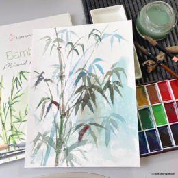 Mixed Media Bamboo 265g 8x10,5 cm ryhmässä Paperit ja Lehtiöt / Taiteilijalehtiöt / Mixed media-lehtiöt @ Pen Store (137995)