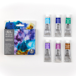 Professional Akvarelliväri Tuubi 5 ml Granualation 6-setti ryhmässä Taiteilijatarvikkeet / Taiteilijavärit / Akvarellivärit / Vesiväri tuubissa @ Pen Store (138001)