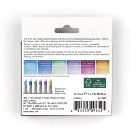 Professional Akvarelliväri Tuubi 5 ml Granualation 6-setti ryhmässä Taiteilijatarvikkeet / Taiteilijavärit / Akvarellivärit / Vesiväri tuubissa @ Pen Store (138001)