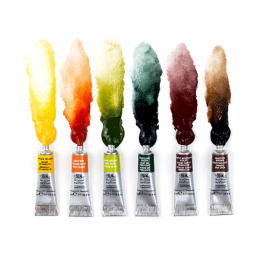 Professional Akvarelliväri Tuubi 5 ml Rich Earth 6-setti ryhmässä Taiteilijatarvikkeet / Taiteilijavärit / Akvarellivärit / Vesiväri tuubissa @ Pen Store (138002)
