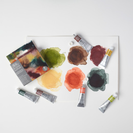 Professional Akvarelliväri Tuubi 5 ml Rich Earth 6-setti ryhmässä Taiteilijatarvikkeet / Taiteilijavärit / Akvarellivärit / Vesiväri tuubissa @ Pen Store (138002)