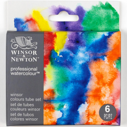 Professional Akvarelliväri Tuubi 5 ml Winsor 6-setti ryhmässä Taiteilijatarvikkeet / Taiteilijavärit / Akvarellivärit / Vesiväri tuubissa @ Pen Store (138003)
