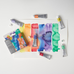 Professional Akvarelliväri Tuubi 5 ml Winsor 6-setti ryhmässä Taiteilijatarvikkeet / Taiteilijavärit / Akvarellivärit / Vesiväri tuubissa @ Pen Store (138003)