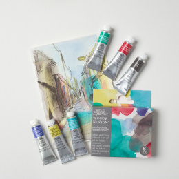 Professional Akvarelliväri Tuubi 5 ml Urban 6-setti ryhmässä Taiteilijatarvikkeet / Taiteilijavärit / Akvarellivärit / Vesiväri tuubissa @ Pen Store (138005)