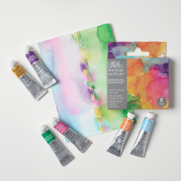 Professional Akvarelliväri Tuubi 5 ml Vibrant 6-setti ryhmässä Taiteilijatarvikkeet / Taiteilijavärit / Akvarellivärit / Vesiväri tuubissa @ Pen Store (138007)