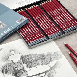 Cleos Fine Art Graphite 24-setti ryhmässä Taiteilijatarvikkeet / Liidut ja lyijyt / Grafiitti ja lyijyt @ Pen Store (138023)
