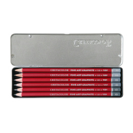 Cleos Fine Art Graphite 6-setti ryhmässä Kynät / Taiteilijakynät / Luonnostelukynät @ Pen Store (138024)
