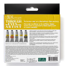Galeria Akryylimaali 5x60ml Metallic set ryhmässä Taiteilijatarvikkeet / Taiteilijavärit / Akryylivärit @ Pen Store (138040)
