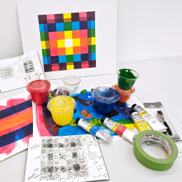 Galeria Akryylimaali 5x60ml Process set ryhmässä Taiteilijatarvikkeet / Taiteilijavärit / Akryylivärit @ Pen Store (138041)