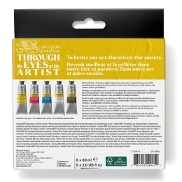 Galeria Akryylimaali 5x60ml Process set ryhmässä Taiteilijatarvikkeet / Taiteilijavärit / Akryylivärit @ Pen Store (138041)