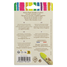 Öljypastelli Fluorescent colors 5ml 6-setti ryhmässä Taiteilijatarvikkeet / Taiteilijavärit / Pastellivärit / Öljypastellit @ Pen Store (138063)