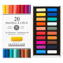 Pehmeä pastelli 1/2 à l'écu 20-setti ryhmässä Taiteilijatarvikkeet / Liidut ja lyijyt / Pastelliliidut @ Pen Store (138071)
