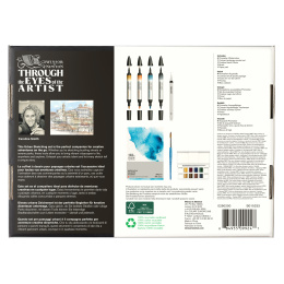 Mixed Media Urban Sketching Set 16-osainen ryhmässä Kynät / Taiteilijakynät / Maalitussit @ Pen Store (138079)