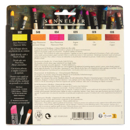 Oil Stick Flurescent & Metallics 6-setti ryhmässä Taiteilijatarvikkeet / Liidut ja lyijyt / Öljyliidut @ Pen Store (138093)