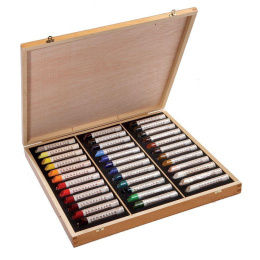Oil Stick Puulaatikko 36-setti ryhmässä Taiteilijatarvikkeet / Liidut ja lyijyt / Öljyliidut @ Pen Store (138095)
