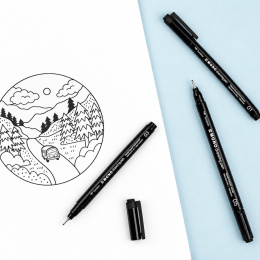 Fineliner MONO Drawing Fine 4 kpl ryhmässä Kynät / Kirjoittaminen / Finelinerit @ Pen Store (138132)