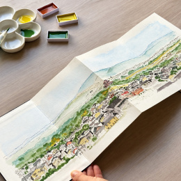 Orinote Watercolor Book Brown ryhmässä Paperit ja Lehtiöt / Taiteilijalehtiöt / Akvarellipaperit @ Pen Store (138156)