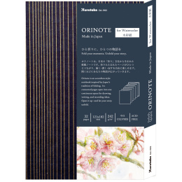Orinote Watercolor Book Navy ryhmässä Paperit ja Lehtiöt / Taiteilijalehtiöt / Akvarellipaperit @ Pen Store (138157)