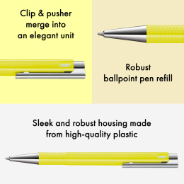 Logo M+ Neonyellow Kuulakärkikynä ryhmässä Kynät / Fine Writing / Kuulakärkikynät @ Pen Store (138241)