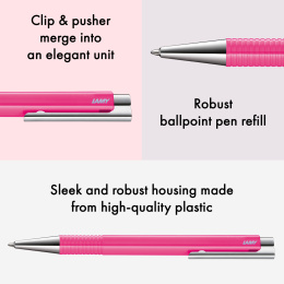 Logo M+ Neonpink Kuulakärkikynä ryhmässä Kynät / Fine Writing / Kuulakärkikynät @ Pen Store (138243)