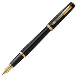 Meridian Matte Black/Chrome Täytekynä  ryhmässä Kynät / Fine Writing / Täytekynät @ Pen Store (138295_r)
