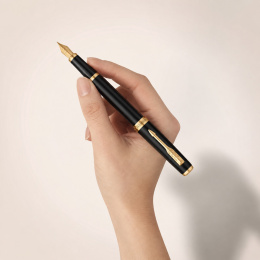 Meridian Matte Black/Gold Reservoar ryhmässä Kynät / Fine Writing / Luksuskynät @ Pen Store (138299_r)