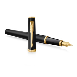 Meridian Matte Black/Gold Reservoar ryhmässä Kynät / Fine Writing / Luksuskynät @ Pen Store (138299_r)