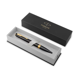 Meridian Matte Black/Gold Kuulakärkikynä ryhmässä Kynät / Fine Writing / Kuulakärkikynät @ Pen Store (138302)