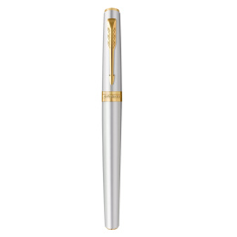 Meridian Chrome/Gold Täytekynä  ryhmässä Kynät / Fine Writing / Täytekynät @ Pen Store (138303_r)