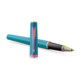 Meridian Teal/Rainbow Rollerball ryhmässä Kynät / Fine Writing / Rollerball-kynät @ Pen Store (138329)