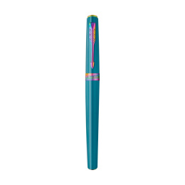 Meridian Teal/Rainbow Rollerball ryhmässä Kynät / Fine Writing / Rollerball-kynät @ Pen Store (138329)