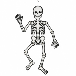 Pimeässä hohtava luuranko 120 cm ryhmässä Kids / Lomat ja vuodenajat lapsille / Lasten Halloween @ Pen Store (138370)