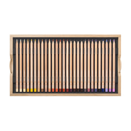 Luminance 6901 100 väriä Puulaatikko ryhmässä Kynät / Taiteilijakynät / Värikynät @ Pen Store (138427)