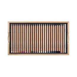 Luminance 6901 100 väriä Puulaatikko ryhmässä Kynät / Taiteilijakynät / Värikynät @ Pen Store (138427)