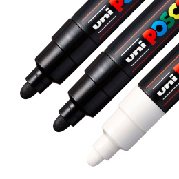 PC-7M Black/White 3-setti ryhmässä Kynät / Taiteilijakynät / Maalitussit @ Pen Store (poscaPC7M_set)