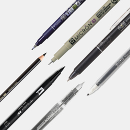 Sample kit Musta ryhmässä Kynät / Taiteilijakynät @ Pen Store (sample03_set)