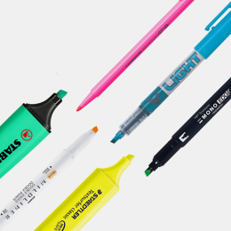 Sample kit Neonkorostuskynät ryhmässä Kynät / Toimisto ja merkkaus / Korostuskynät @ Pen Store (sample04_set)